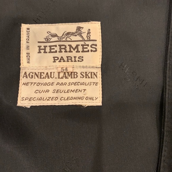 1990’s authentic men’s Hermes suede & silk vest - Picture 3 of 4